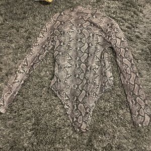 PrettyLittleThing snakeskin bodysuit